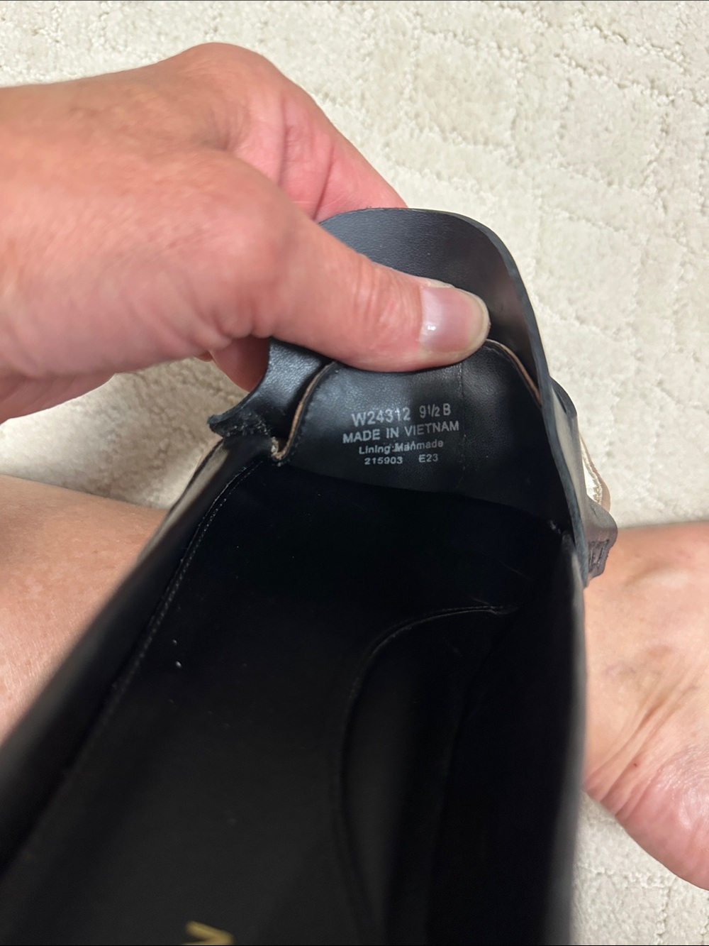 Cole Haan Black White Tan Leather Penny Loafers - Picture 7 of 7